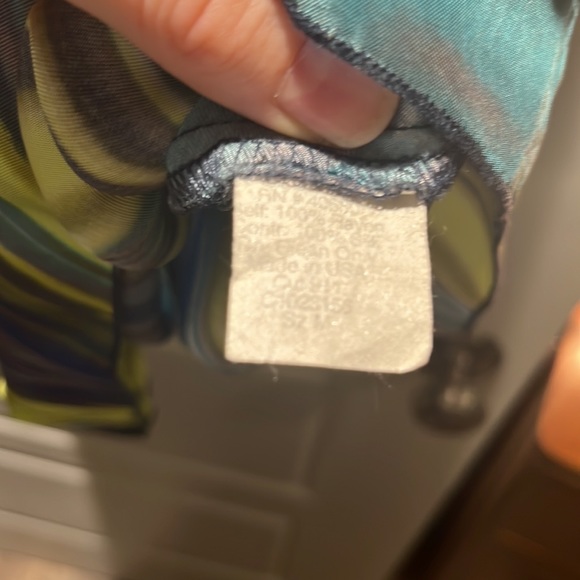 Black Halo mini dress, blue and multi colour, size medium - Picture 3 of 5